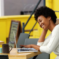 woman on laptop